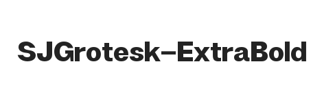 SJGrotesk ExtraBold