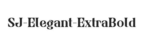 SJ-Elegant ExtraBold