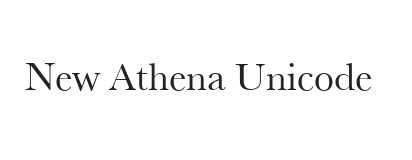 New Athena Unicode