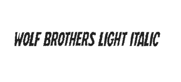 Wolf Brothers Light Italic