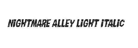 Nightmare Alley Light Italic