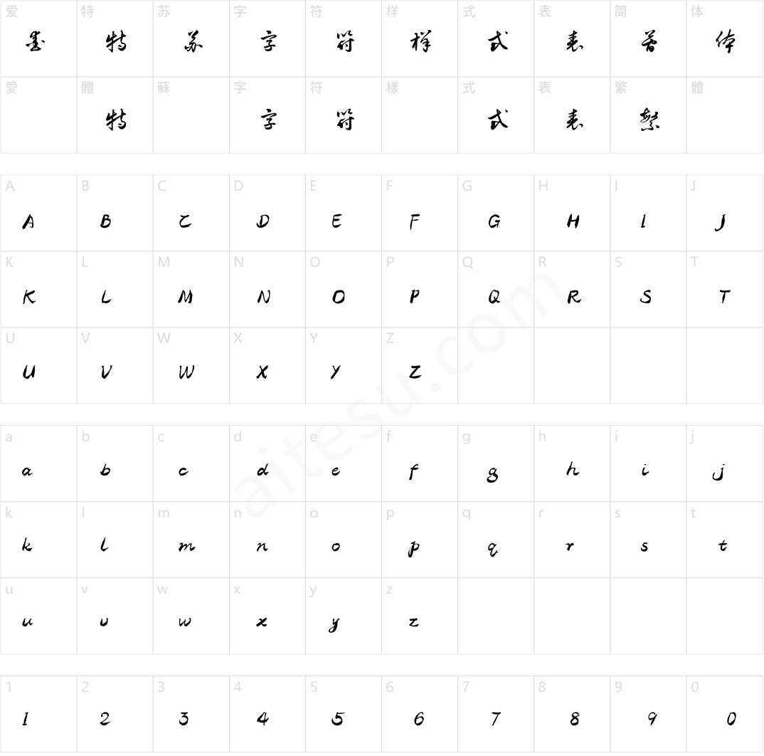方正字迹-逸龙手草 简